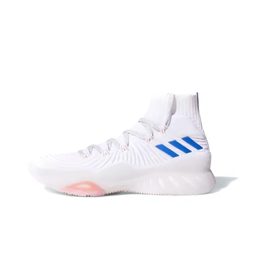 Adidas Crazy Explosive 2017 Амортизирующие шоки Противоскользящие кроссовки для баскетбола MID Мужские Белые