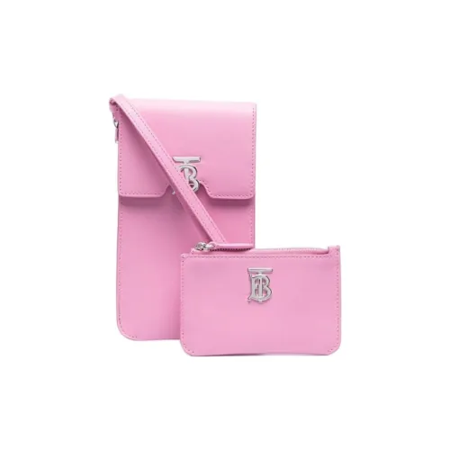 Burberry Сумка через плечо из коровьей кожи женская розовая