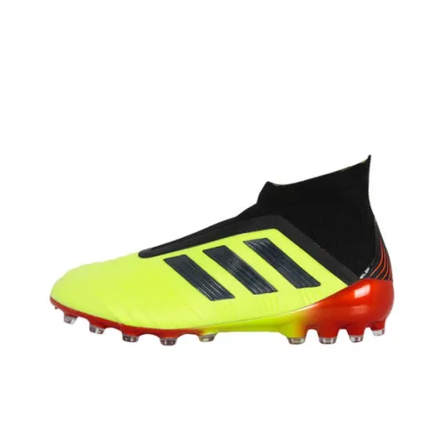 Adidas Predator 18+ FG Твердый Грунт Амортизация Износостойкие Футбольные Бутсы Женские Зеленые
