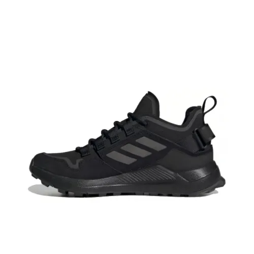 adidas Terrex Hikster Дышащий Низкий Топ Походная обувь Женская Черная