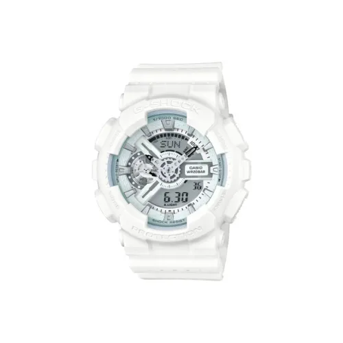 CASIO г Shock YOUTH Collection Кварцевый механизм Смола Ремешок Часы Мужские Белый Циферблат GA 110LP 7A