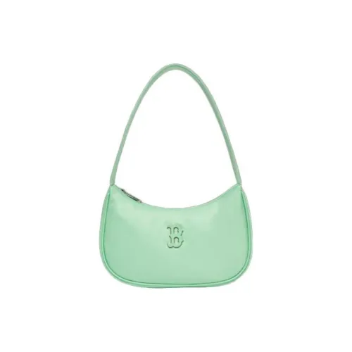 Mlb Base Logo Нейлоновая Сумка-Хобо Плечевая Сумка Маленькая Сумочка Сумка через плечо Женская Мятно-зеленый