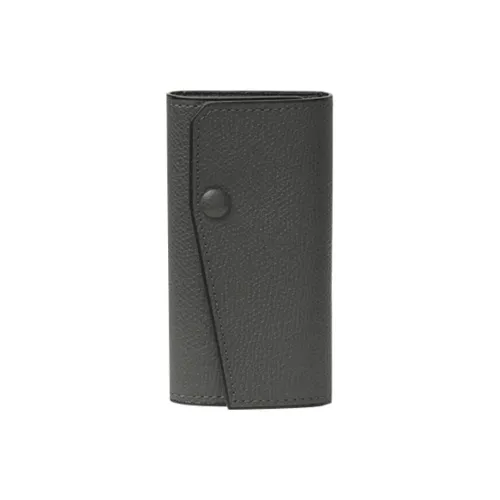 Valextra Кожа Key Pouch Унисекс Темно-серый