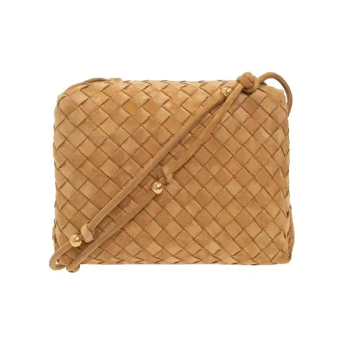 Bottega Veneta Intrecciato Натуральная кожа Camera Сумка Сумка через плечо Сумка на плечо Женская Желтая