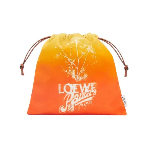LOEWE Canvas Bag Clutch Women's Orange LOEWE Холщовая сумка клатч женская оранжевая