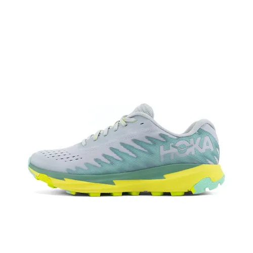 HOKA ONE ONE Torrent 3 Slip-Resistant Abrasion-Resistant Low Top Casual Running Shoes Unisex Gray Green Yellow HOKA ONE ONE Torrent 3 Противоскользящий Устойчивый к истиранию Низкий Топ Повседневные Беговые Кроссовки Унисекс Серый Зеленый Желтый