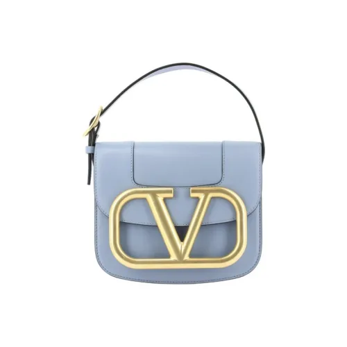 Valentino Кожа Сумка Сумка через плечо Женская Светло-синяя