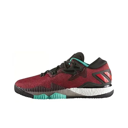 Adidas Crazylight Boost 2016 Slip-resistant Abrasion-resistant Low-top Basketball Shoes Unisex Red Black Adidas Crazylight Boost 2016 Противоскользящие Устойчивые к истиранию Низкие Баскетбольные Кроссовки Унисекс Красный Черный