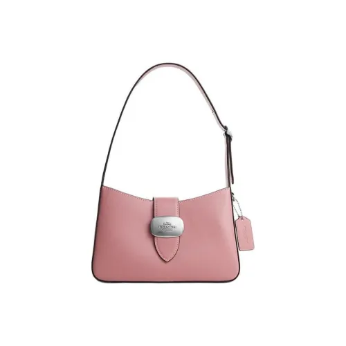COACH Eliza Сумка из коровьей кожи Полумесяц Сумка через плечо Женская Аутентичная Розовая