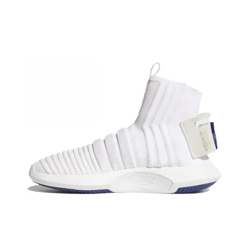 Adidas Crazy 1 Устойчивость к истиранию Покрытие Высокий Топ Повседневная обувь Мужская Цвет Слоновая кость