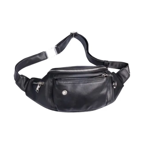 DOSRFINI Коровья кожа Бананка Стандартный Мужской Черный Кофейный