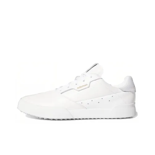 Adidas Adicross Ретро GOLF Устойчивые к истиранию Противоскользящие Низкие Скейтбординг Кроссовки Женские Белые Серые