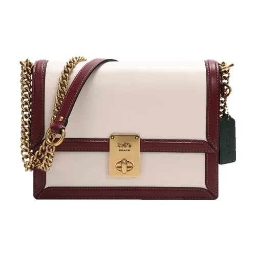 COACH Hutton Телячья кожа Маленькая квадратная сумка сумка через плечо плечевая сумка женская