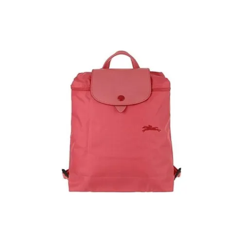 LONGCHAMP Le Pliage Холст и Кожа Рюкзак Стандартный Женский Красный