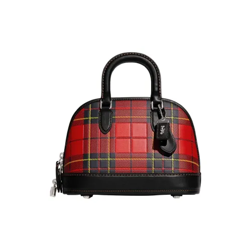 COACH Revel Кожа Сумка Сумка через плечо Сумка через плечо Средняя Женская Красная и Черная