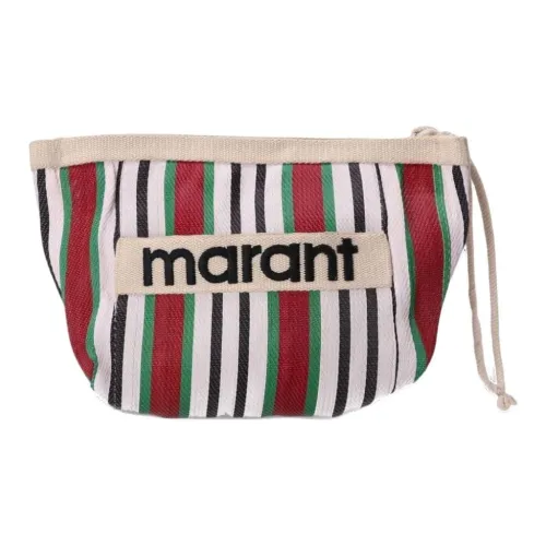 ISABEL MARANT Nylon Clutch Женские Арбузный Красный Многоцветный