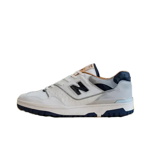 New Balance NB 550 Low Топ Повседневная обувь Мужская Белый Черный