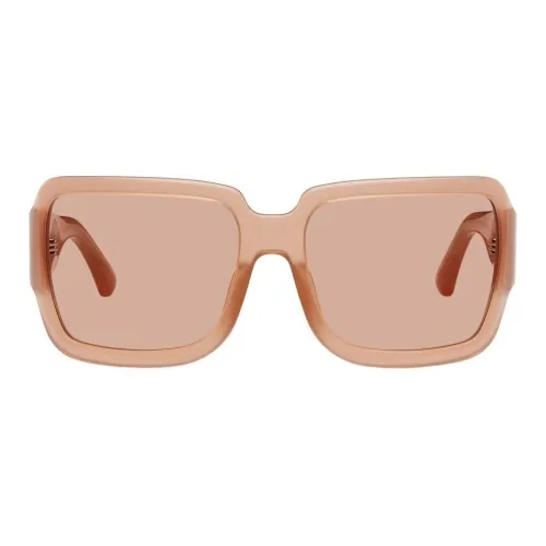 DRIES VAN NOTEN Ацетат Нерегулярная форма Солнцезащитные очки Женские Розовый