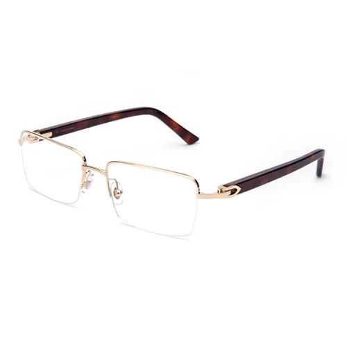 Cartier Alloy Rectangular Eyeglass Frames Men's