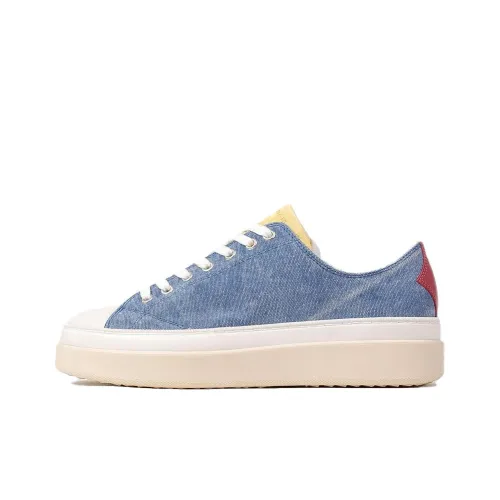 ISABEL MARANT Low-Top Canvas Shoes Blue Men's