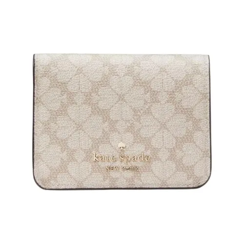 Kate Spade PVC Кошелек Маленький Женский Темно-Бежевый Многоцветный