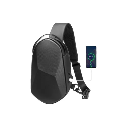 MingLu Oxford Сумка через плечо Sling Сумка Обычная Унисекс Синий Черный