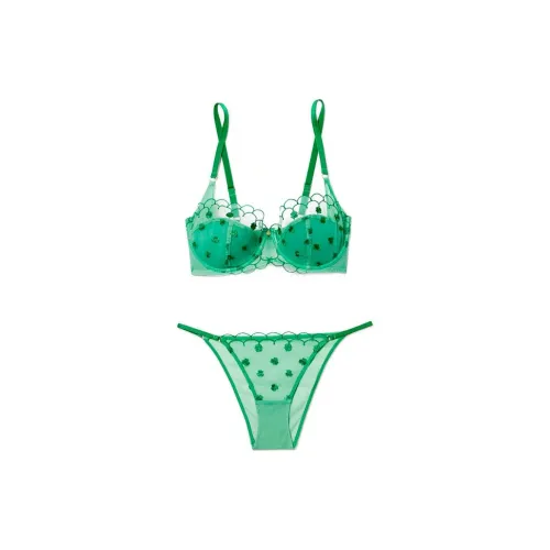 Victoria's Secret VICTORIA'S SECRET Розовый ADORE ME Bettie Balconette Бюстгальтер Absinthe Зеленый Набор нижнего белья Женское Зеленое