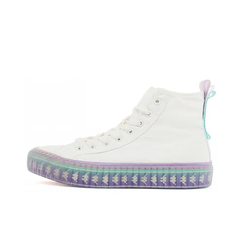 KAPPA Высокие Кроссовки для Скейтбординга Унисекс Белые Синие