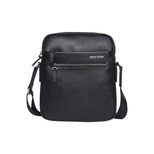 BISON DENIM Сумки через плечо Черные Мужские