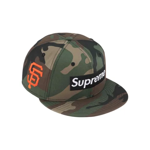 Supreme x New Era Кепки Унисекс Камуфляж