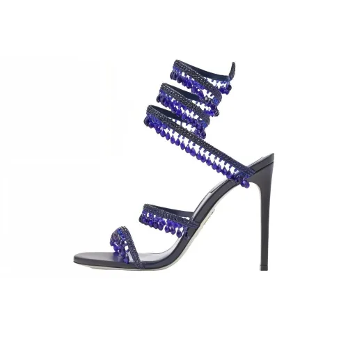 RENE CAOVILLA One Ремешок Сандалии 10,5 см Женские Синие