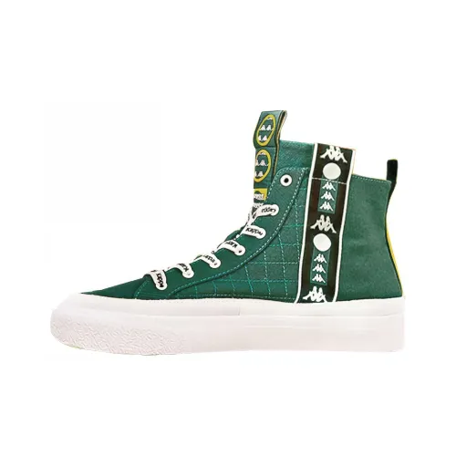 KAPPA ARTIST Co Branding Покрытие Slip-Resistant High Top Скейтборд Кроссовки Unisex Green