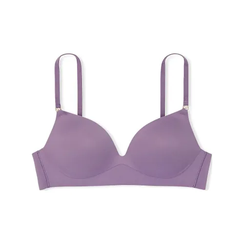 Victoria's Secret Розовая любовь Облако Беспроводной PUSH Вверх Бюстгальтер Холодное сердце Сливовый Бюстгальтер Женские Фиолетовый