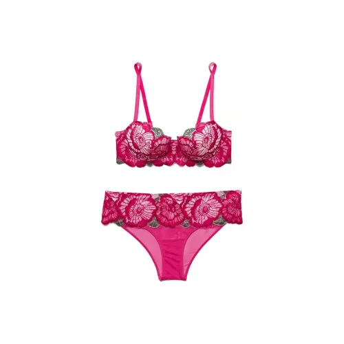 Victoria's Secret Розовый ADORE ME Бюстгальтер-балконет PL Комплект нижнего белья Женские Темно-розовый