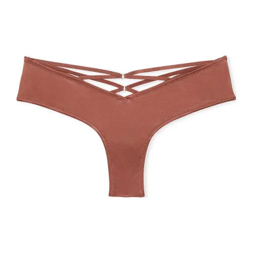 Victoria's Secret VERY Сексуальный Strappy Спина Высокая Нога Cheeky Panty Глина Нижнее белье Женские 1 Пачка Коричневый