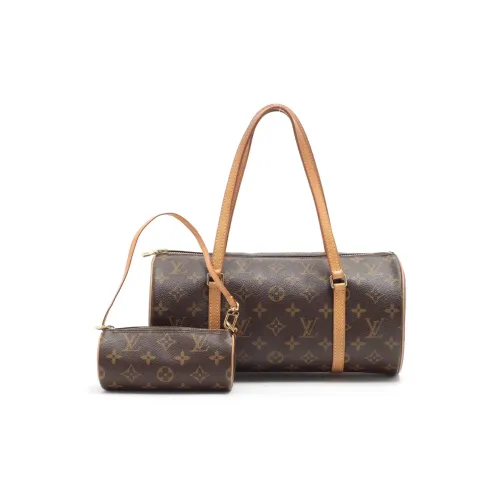 LOUIS VUITTON Холщовая сумка сумка сумка через плечо женская коричневая