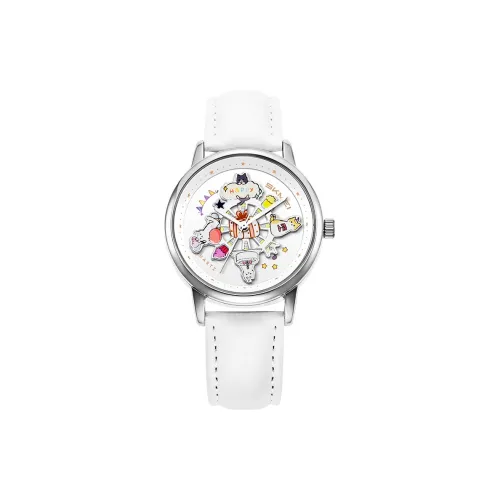 SKMEI Кварцевый механизм Часы Женские Белый циферблат