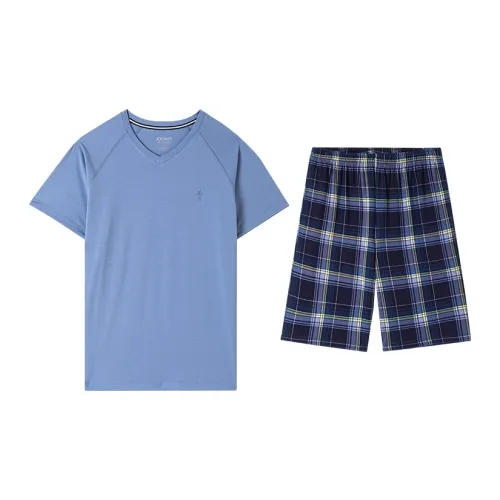 JOCKEY Pajama Set Мужской Синий Серый