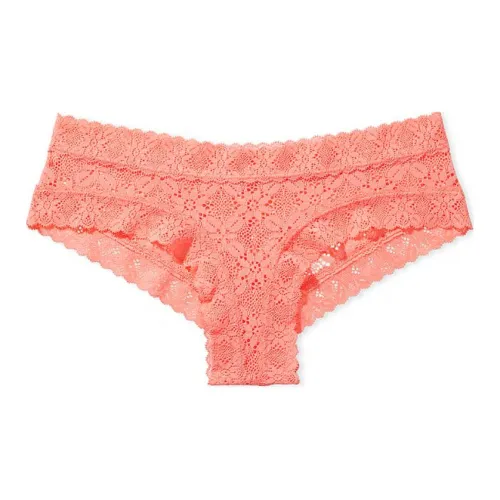 Victoria's Secret Розовый The LACIE Кружево Cheeky Panty Punchy Персик Нижнее белье Женские 1 упаковка