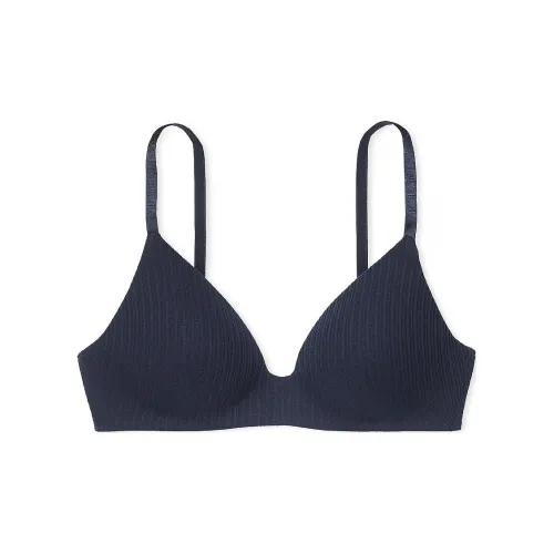 Victoria's Secret Розовый The T Рубашка Легко Подкладанный Pointelle Беспроводной Бюстгальтер NN Бюстгальтер Женский Морской Синий