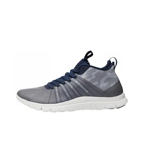 Nike Free Hypervenom 2 Амортизация Низкий Топ Повседневные Беговые Кроссовки Мужские Серый Синий