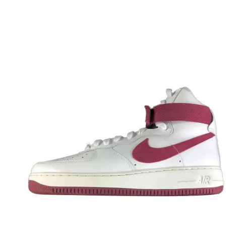 Nike Air FORCE 1 Non Slip Легкий MID Скейтбординг Кроссовки Унисекс Красный Белый