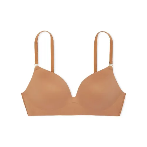 Victoria's Secret Розовая любовь Облако Беспроводной PUSH Вверх Бюстгальтер Milk Sugar Цвет Бюстгальтер Женские Молочные конфеты