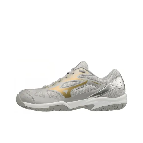 Mizuno Cyclone Speed 1 Low Топ Кроссовки для тренировок Унисекс Золото Серебро