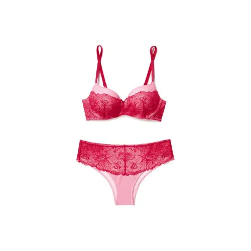 Victoria's Secret VICTORIA'S SECRET Розовый Adore ME Cyla Балконет-Бюстгальтер Сачет Розовый Комплект Женское Нижнее Белье Розовый