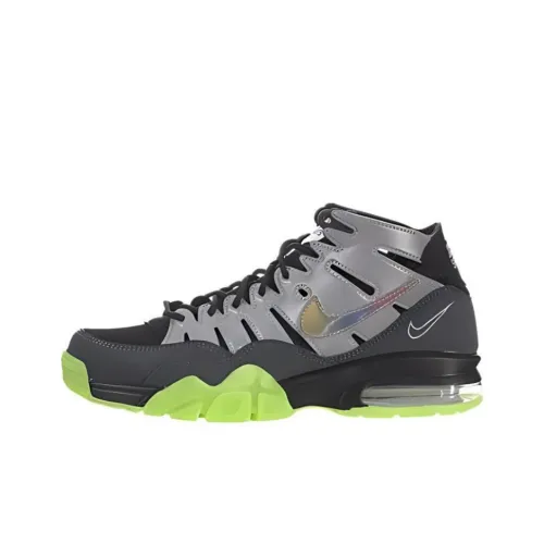 Nike Устойчивые к истиранию Дышащие Низкие Беговые кроссовки Унисекс Черные Серые