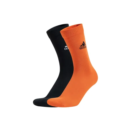 Adidas 2 шт Half Impact Апельсин + Черный Женские Носки MID до икры