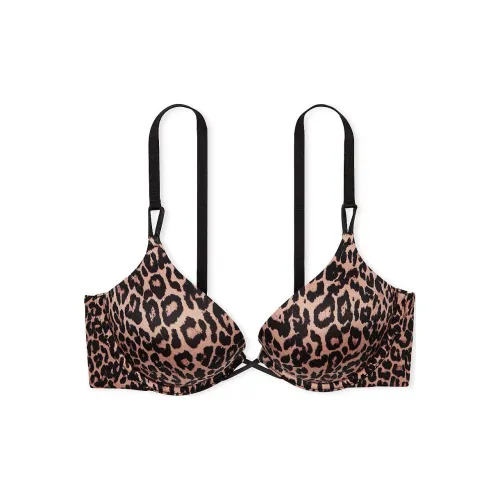 Victoria's Secret VERY Сексуальный Bombshell Увеличение на 2 чашки Гладкий PUSH Вверх Бюстгальтер SL Бюстгальтер Женские Леопардовый принт