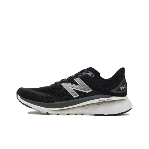 New Balance NB Свежий Foam X 860 v13 Низкий Топ Повседневная Беговая Обувь Женская Черная