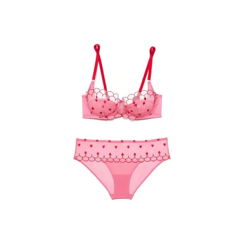 Victoria's Secret Розовый Adore ME Bettie Be Бюстгальтер AD Panty ST In Yw IS SP Комплект нижнего белья Женские Розовый